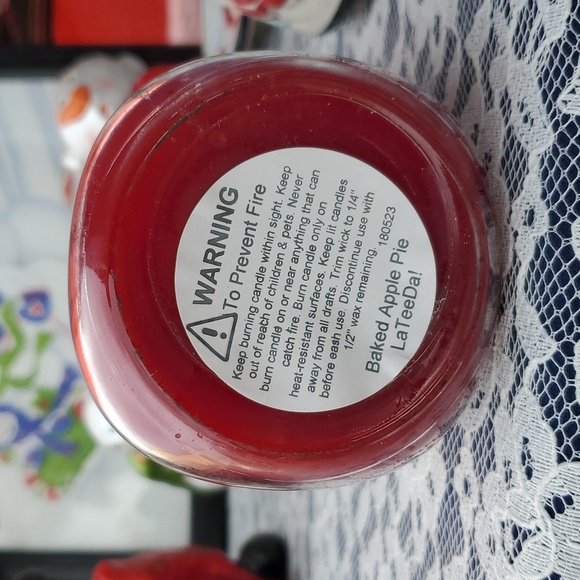 Baked Apple Pie Mason jar Candle New juicy apples baked in cinnamon, sugar and v - Picture 3 of 4